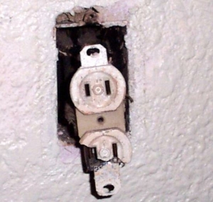 Broken GFCI outlet