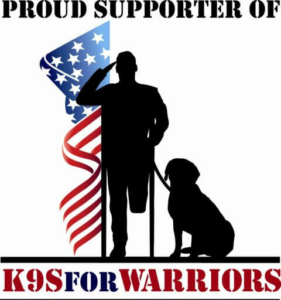 Proud Supporter of K9s For Warriors